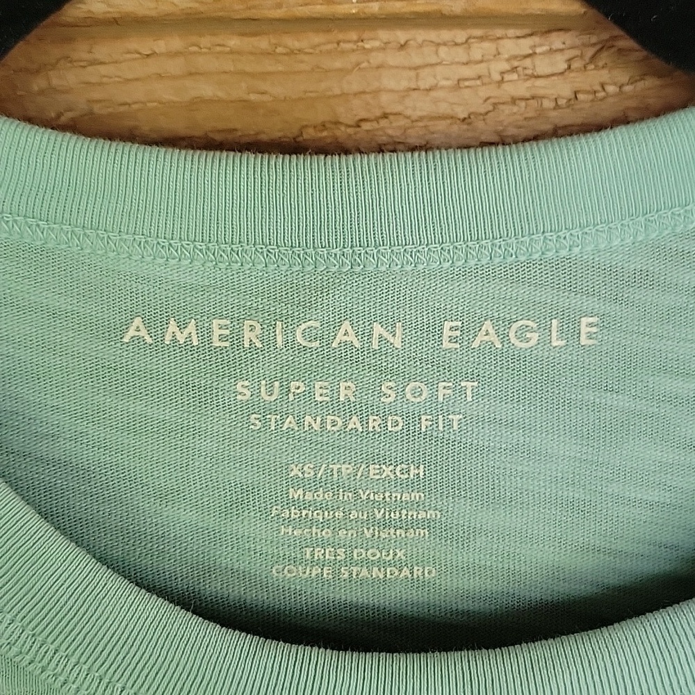 American Eagle Size XSmall Mint Legend T-Shirt - Picture 3 of 5